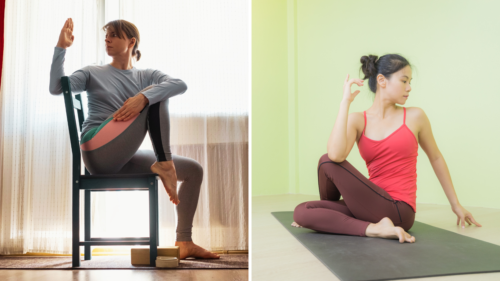 Yoga sulla sedia e yoga per la schiena